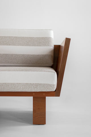 Outdoor Lounge Chair Striped Fabric Suelo, image 6