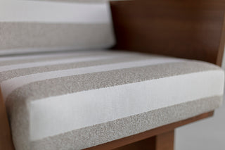 Outdoor Lounge Chair Striped Fabric Suelo, image 7