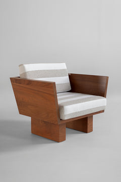 Outdoor Lounge Chair Striped Fabric Suelo, image 14