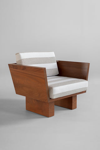 Outdoor Lounge Chair Striped Fabric Suelo, image 14