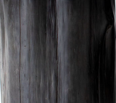 Close-up of the black outdoor finish on red cedar