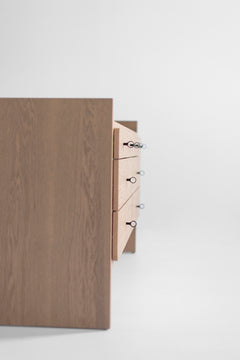 The Parker dresser paired with a matching Parker bookshelf from the Parker Collection
