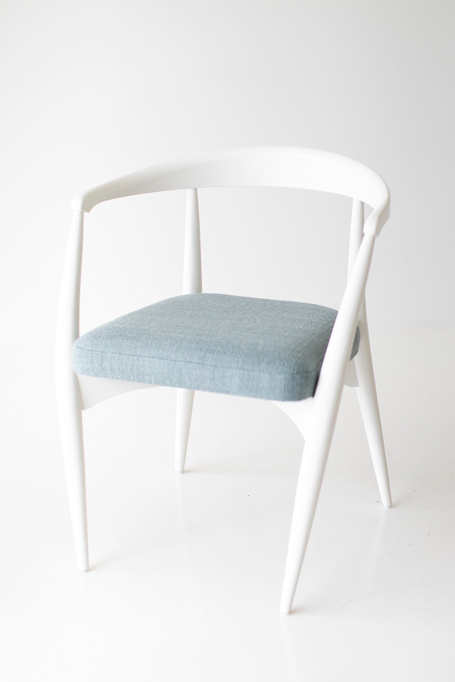 Peabody Modern White Dining Arm Chair - 1708P