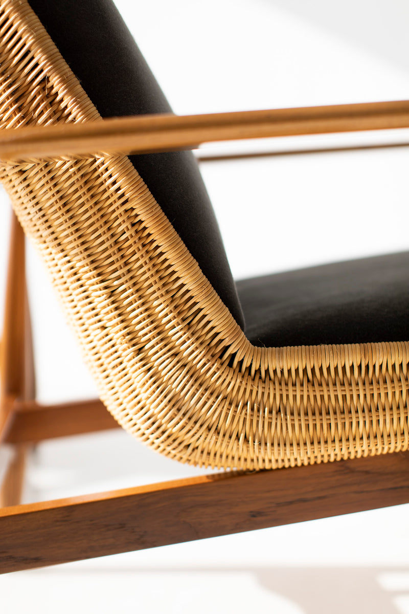 Peabody wicker lounge chair 1806P, ninth angle