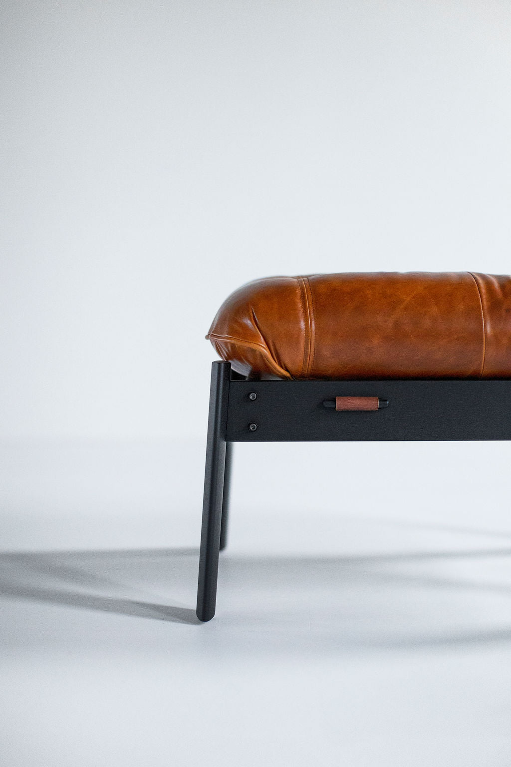 Percival Lafer Leather MP 41  Lounge Chair Ottoman