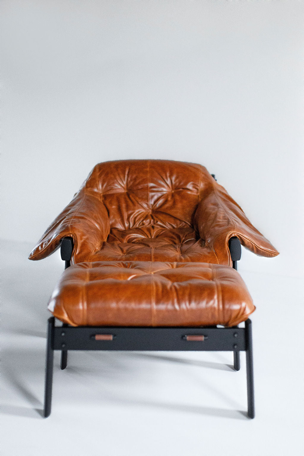 Percival Lafer Leather MP 41  Lounge Chair Ottoman