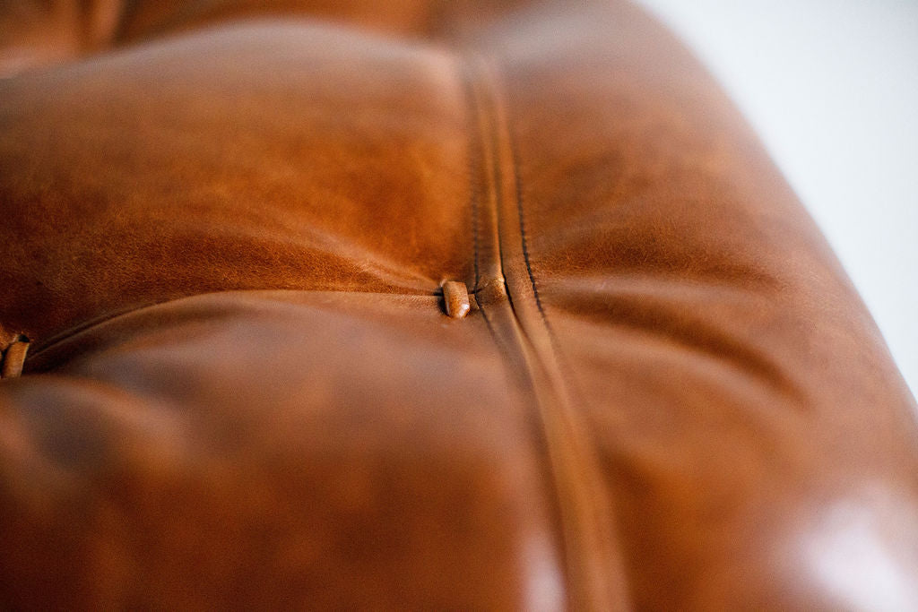 Percival Lafer Leather MP 41  Lounge Chair Ottoman