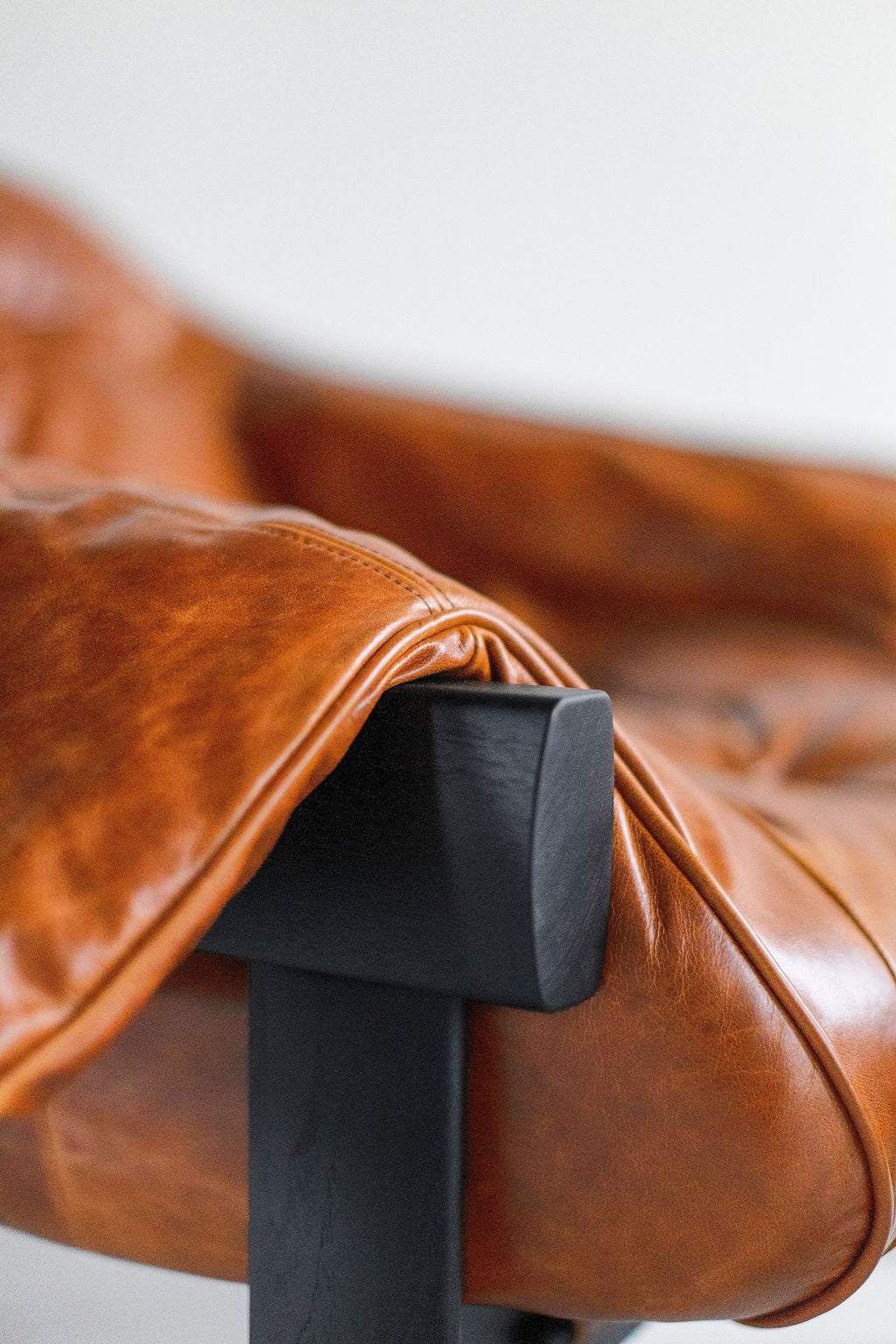 Percival Lafer Leather MP 41  Lounge Chair Ottoman