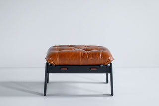 Percival Lafer MP 41 Leather Ottoman, image 1