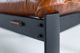 Percival Lafer MP 41 Leather Ottoman, image 9