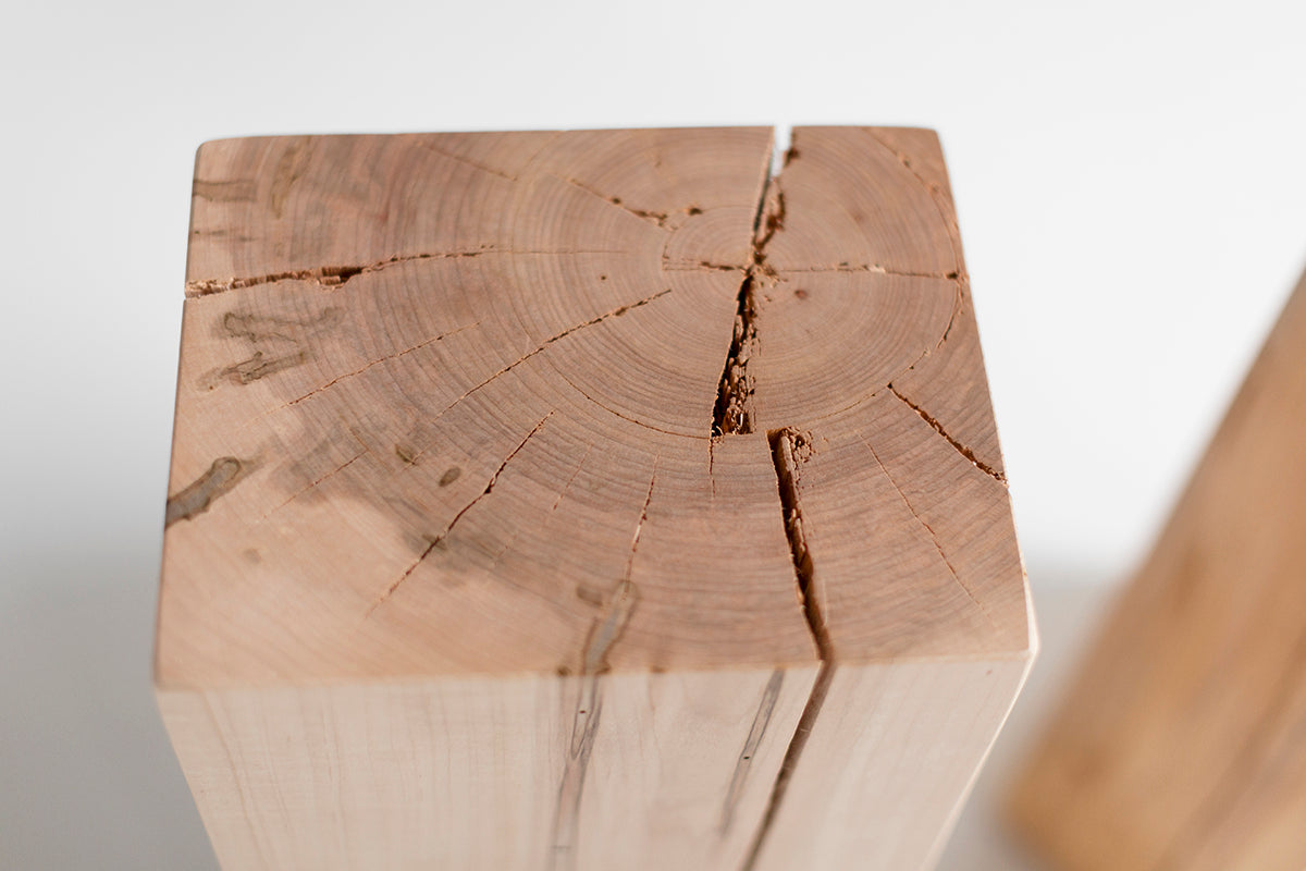 Rectangular Natural Wood Pedestals - 4326