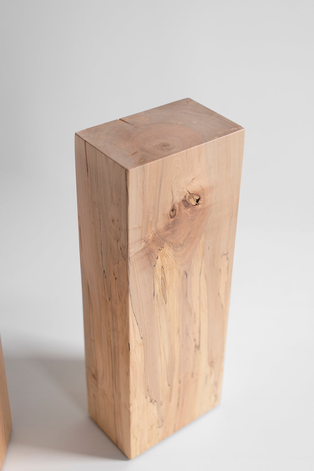 Rectangular Natural Wood Pedestals - 4326