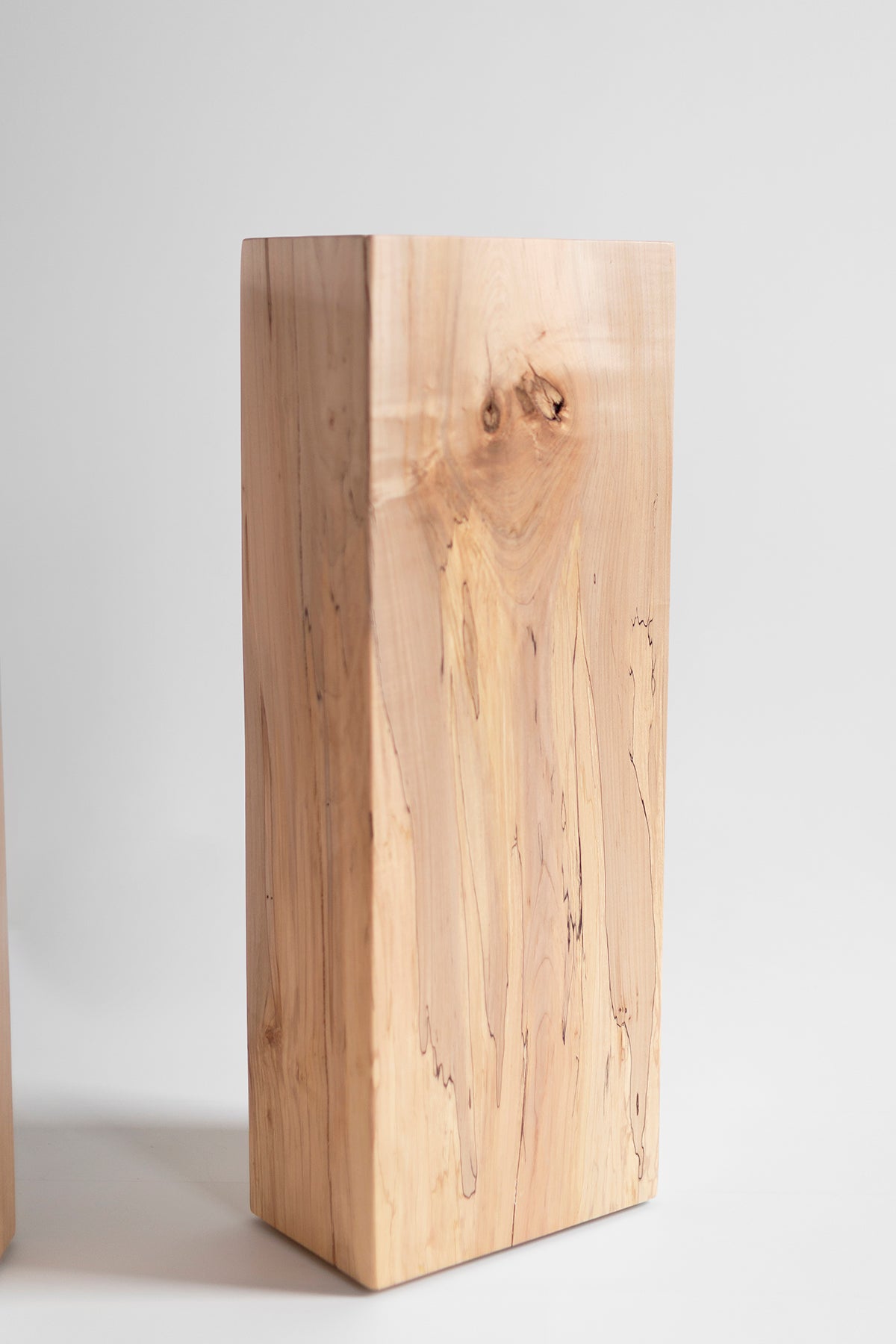 Rectangular Natural Wood Pedestals - 4326