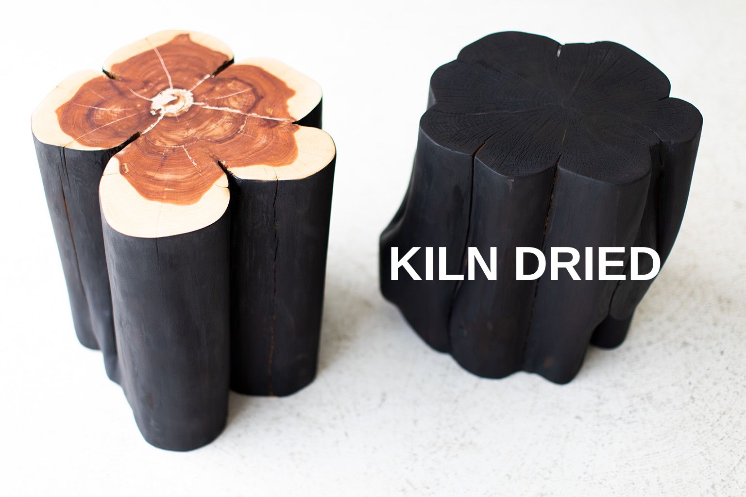 Shou Sugi Ban Burned Black Stumps - 2121 – theswankyabode.com