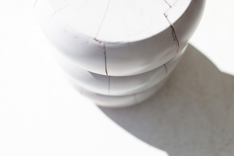Close-up of the whitewash commercial grade finish