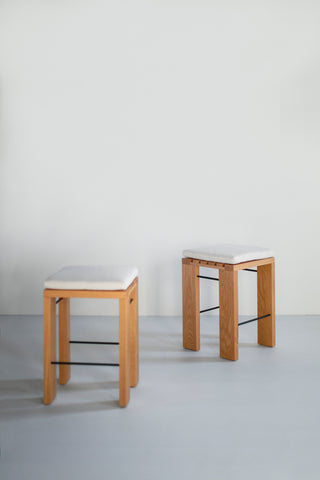 Simple White Oak Counter Stool, image 3