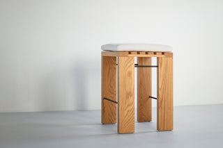 Simple White Oak Counter Stool, image 7