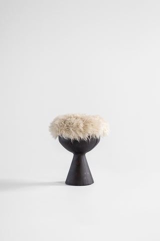 Small Boca Stool Sheepskin Aged Finish image 5