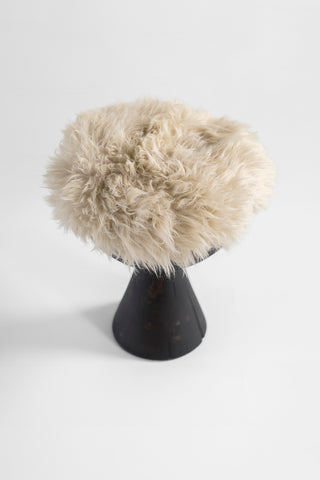 Small Boca Stool Sheepskin Aged Finish image 6