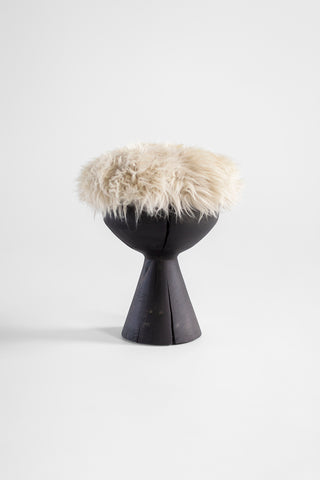 Small Boca Stool Sheepskin Aged Finish image 10