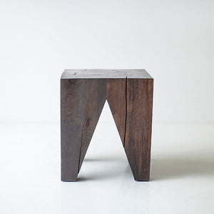 Solid Wood Modern Side Table The Large Vega Image 07