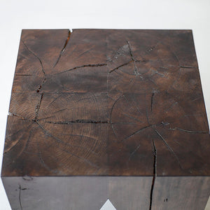 Solid Wood Modern Side Table The Large Vega Image 08