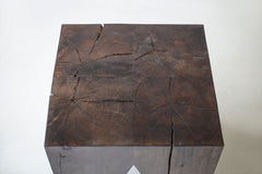 Overhead view of a Vega side table showing the tabletop surface