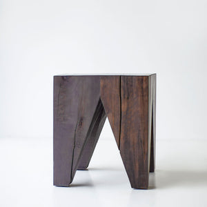 Solid Wood Modern Side Table The Large Vega Image 09