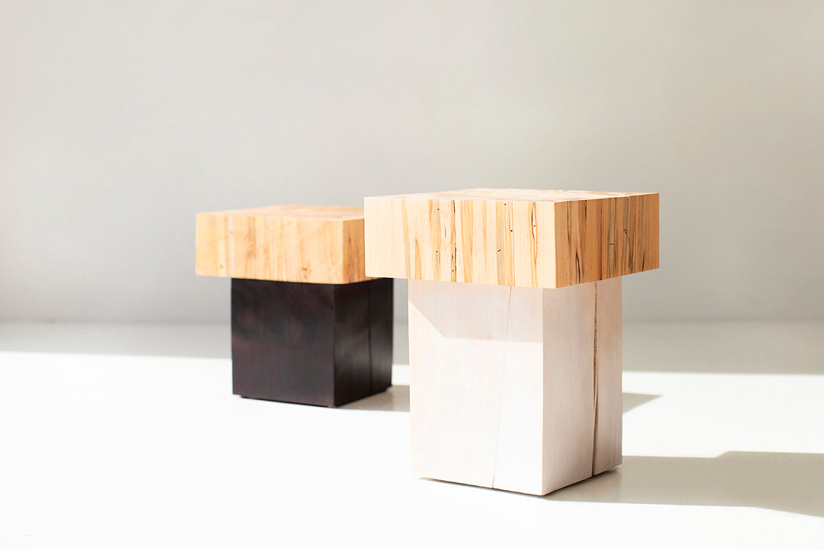 Solid Wood Side Table Viktor Image 01