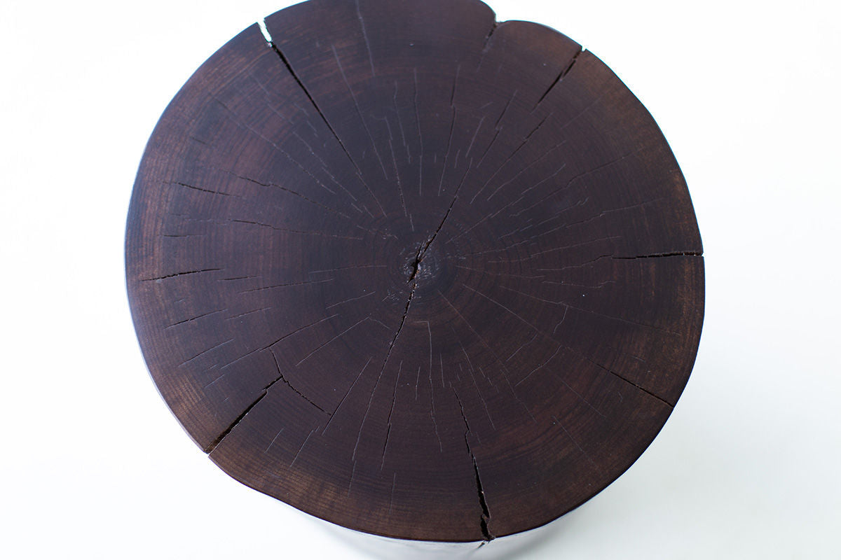 Solid Walnut Stump Table 02