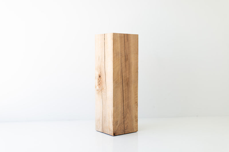 Natural maple art pedestal, 36" x 12" x 12" - photo 1