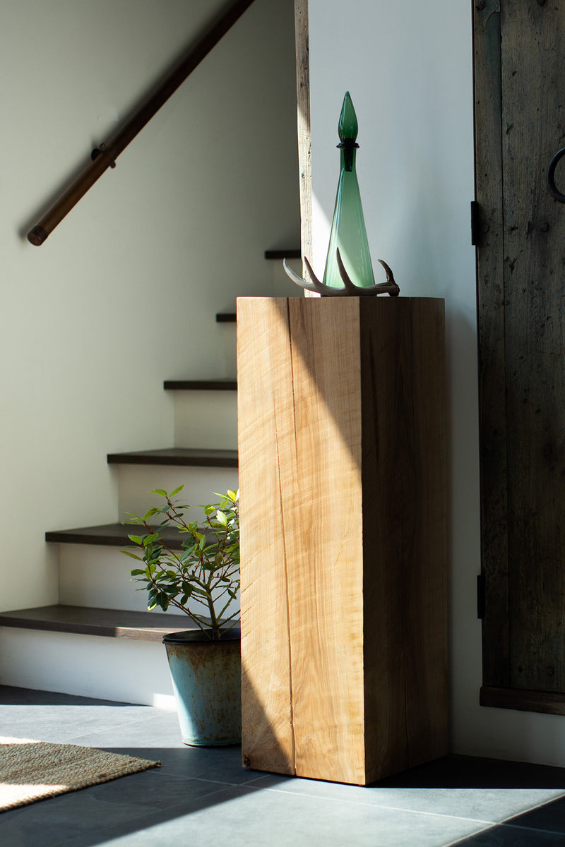 Natural maple art pedestal, 36" x 12" x 12" - photo 8