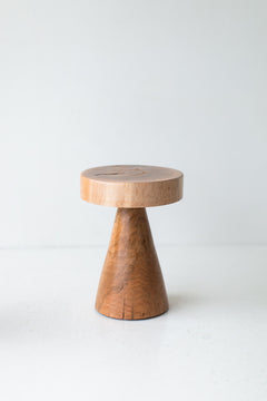 Modern solid wood Boca Dos stools grouped around a kitchen island