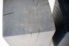 Close-up of the slate grey commercial grade finish
