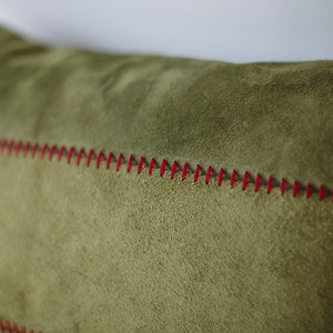 Suede Holiday Throw Pillow Image 06