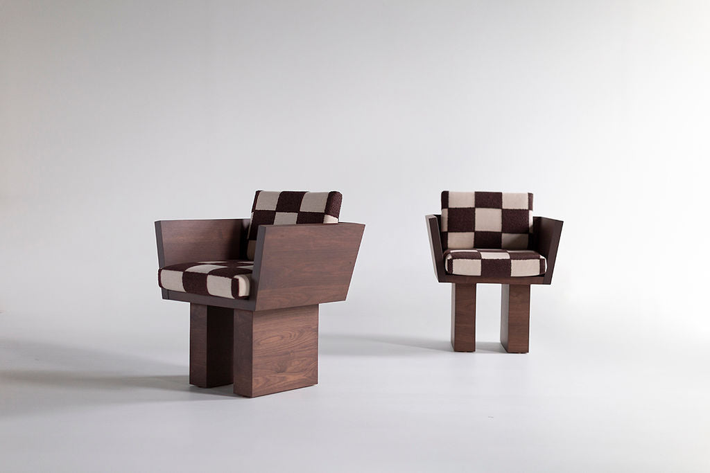 Suelo® Dining Arm Chair in Walnut - 6226