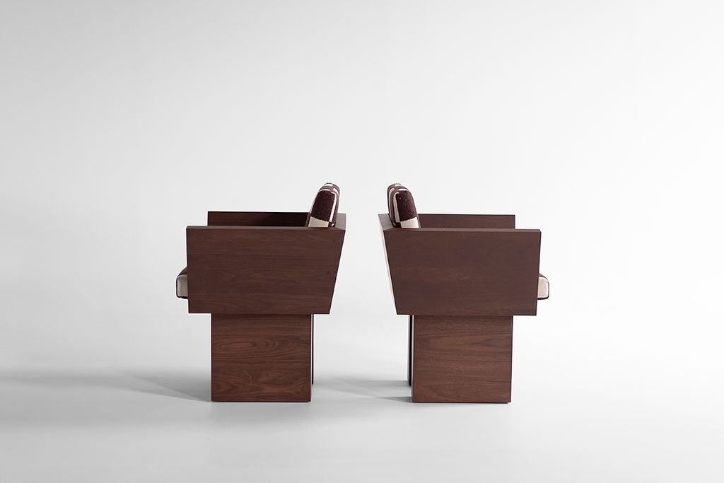 Suelo® Dining Arm Chair in Walnut - 6226