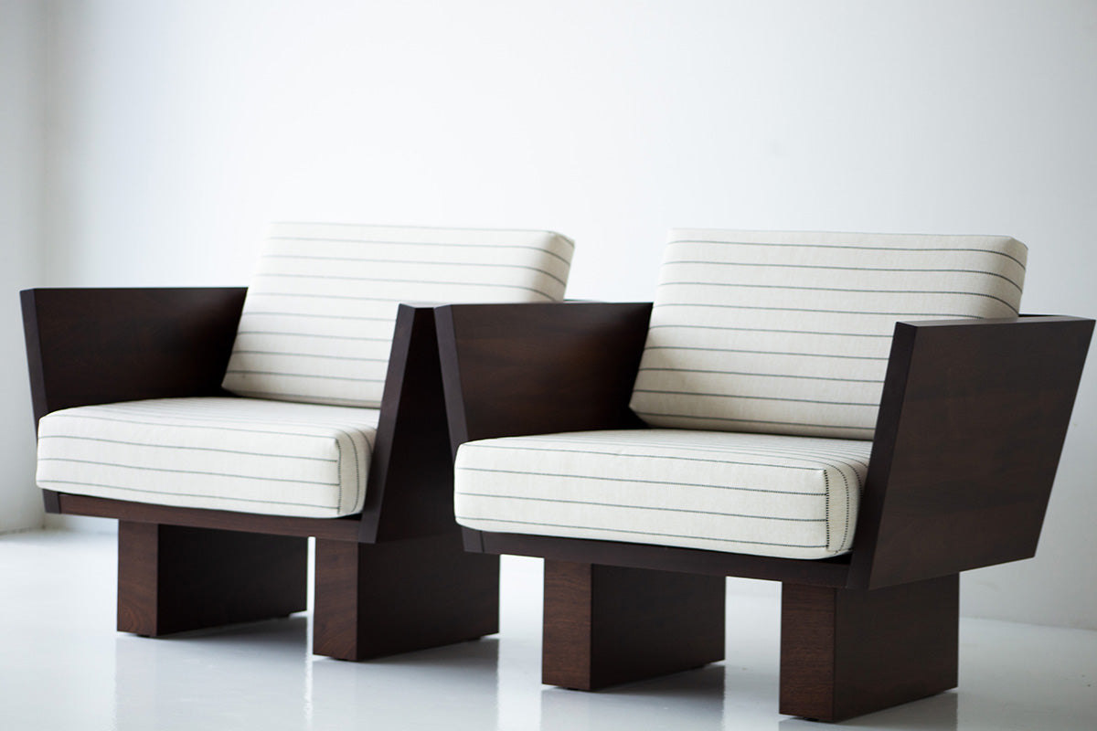 Suelo® Outdoor Modern Lounge Chair — Luxury Solid Mahogany Lounge Chair