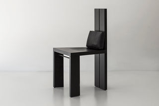 Tall Back Dining Chair Marco Black, Image 01