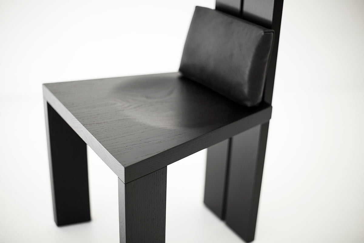 Tall Back Dining Chair - The Marco in Black - 4925