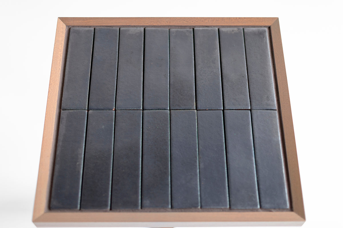 Tile Side Table - Greywash and Charcoal - 6026