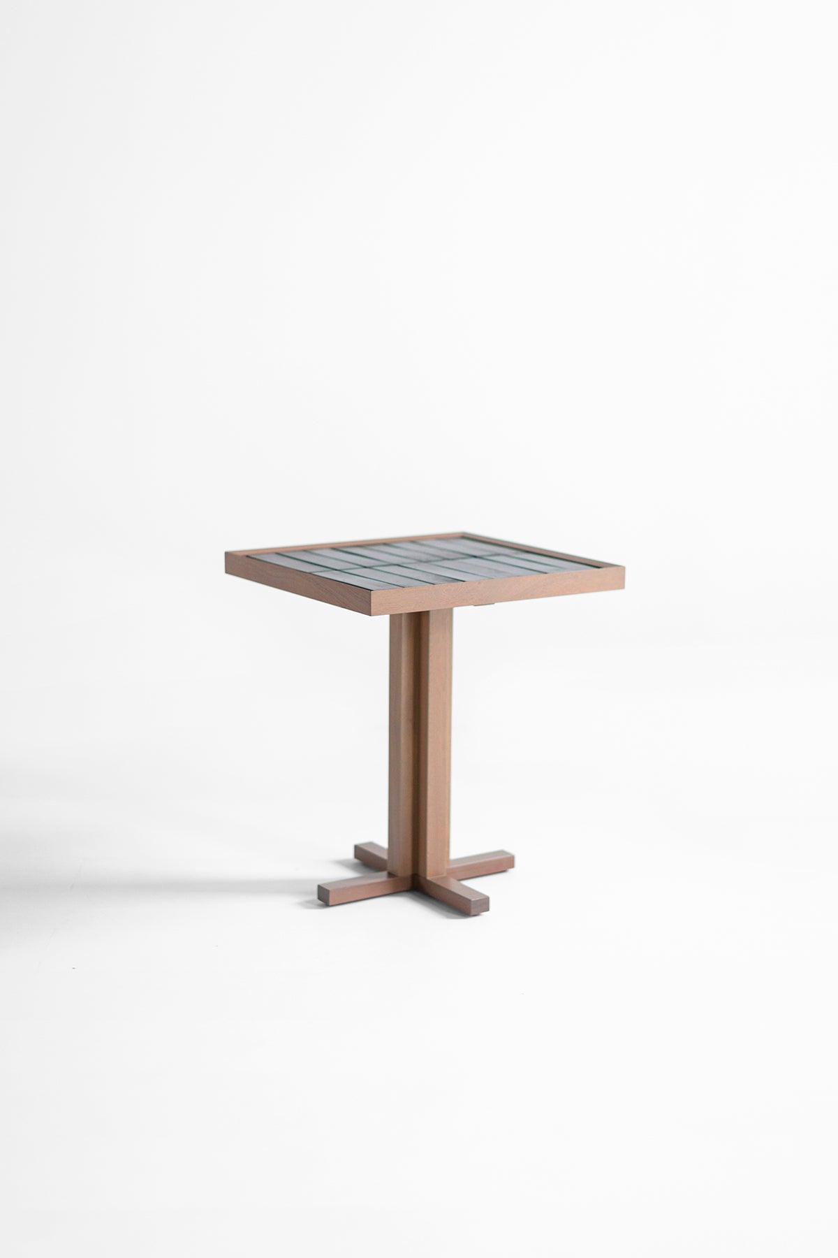 Tile Side Table - Greywash and Charcoal - 6026
