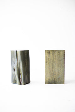 Detail of the natural wood grain beneath the finish