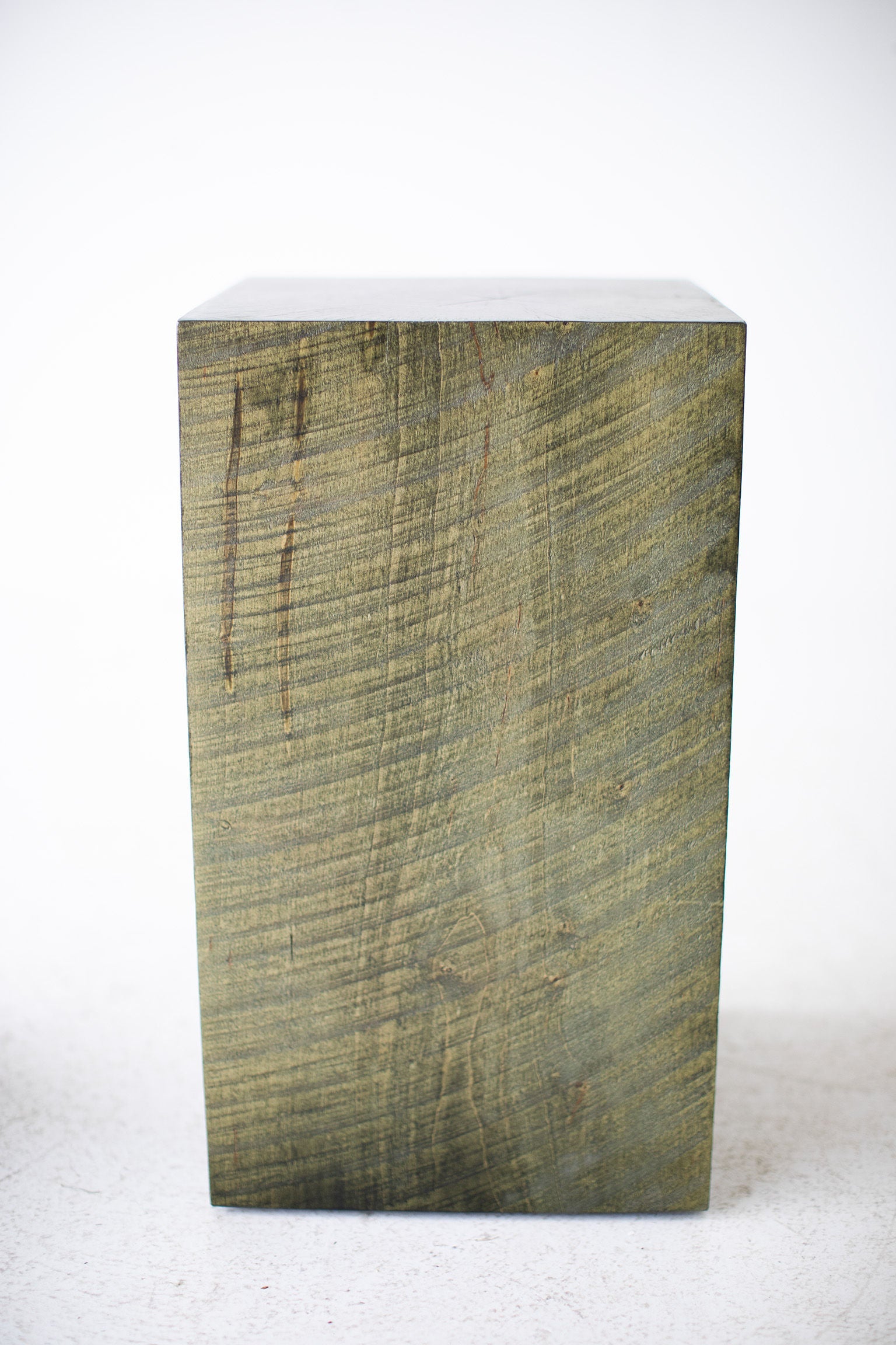 Organic Modern Maple Stump Side Table — Hand-Sawed Wood Side Table by Bertu Home