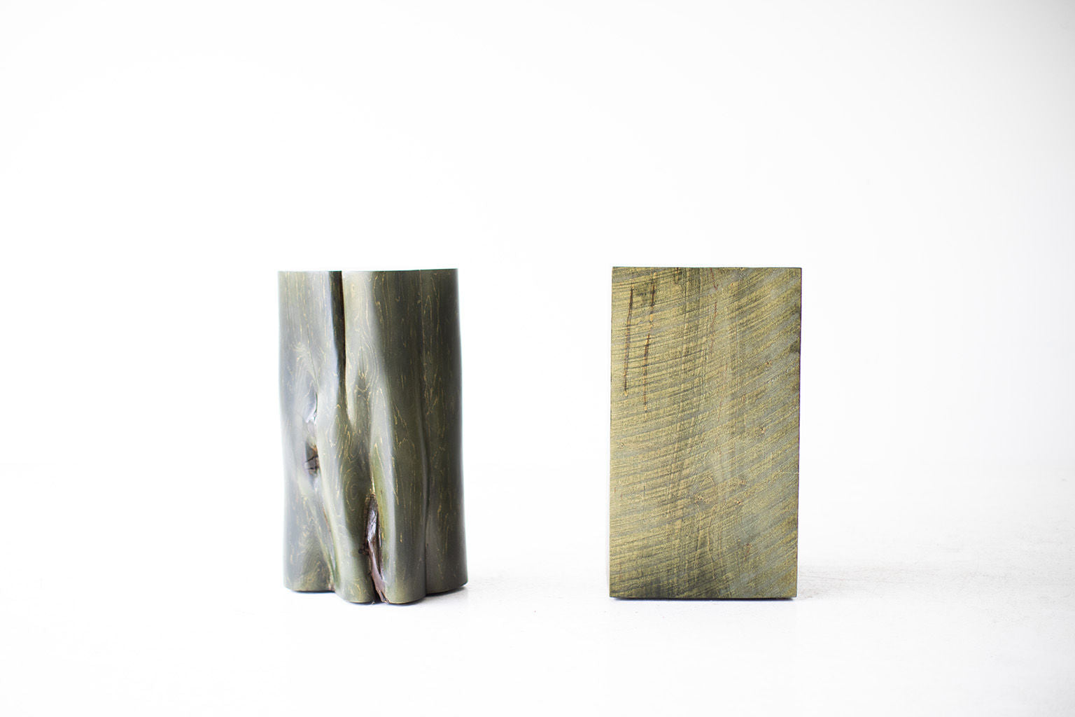 Organic Modern Maple Stump Side Table — Hand-Sawed Wood Side Table by Bertu Home
