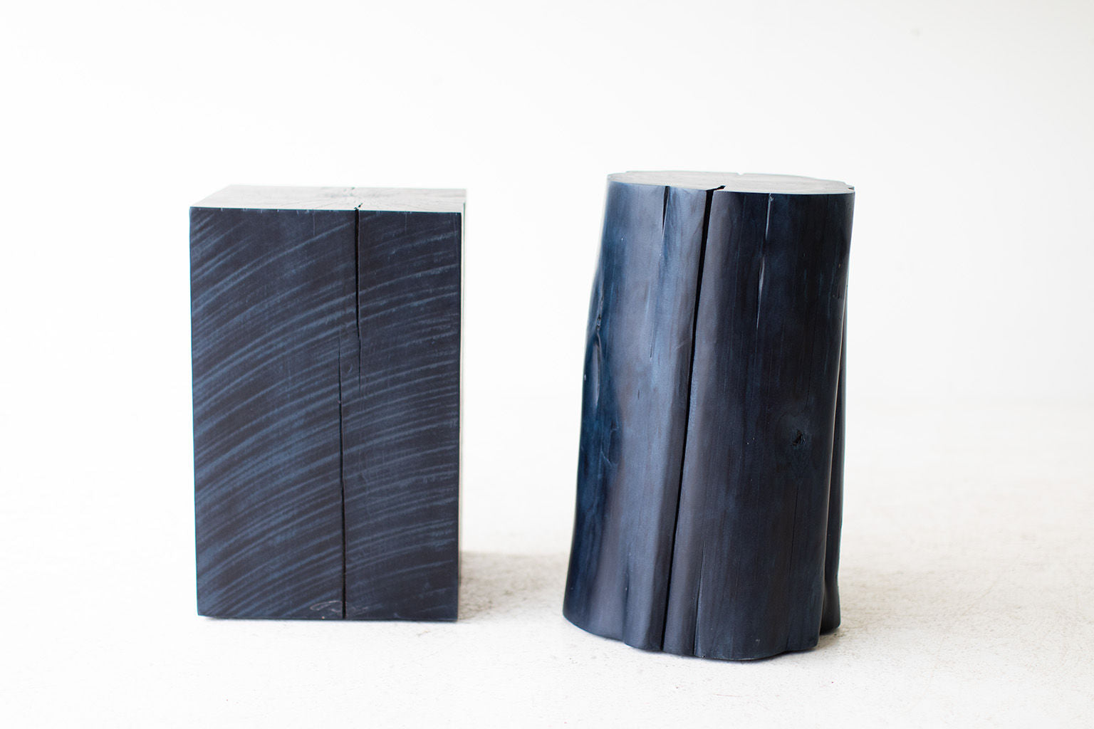Organic Modern Maple Stump Side Table — Hand-Sawed Wood Side Table by Bertu Home