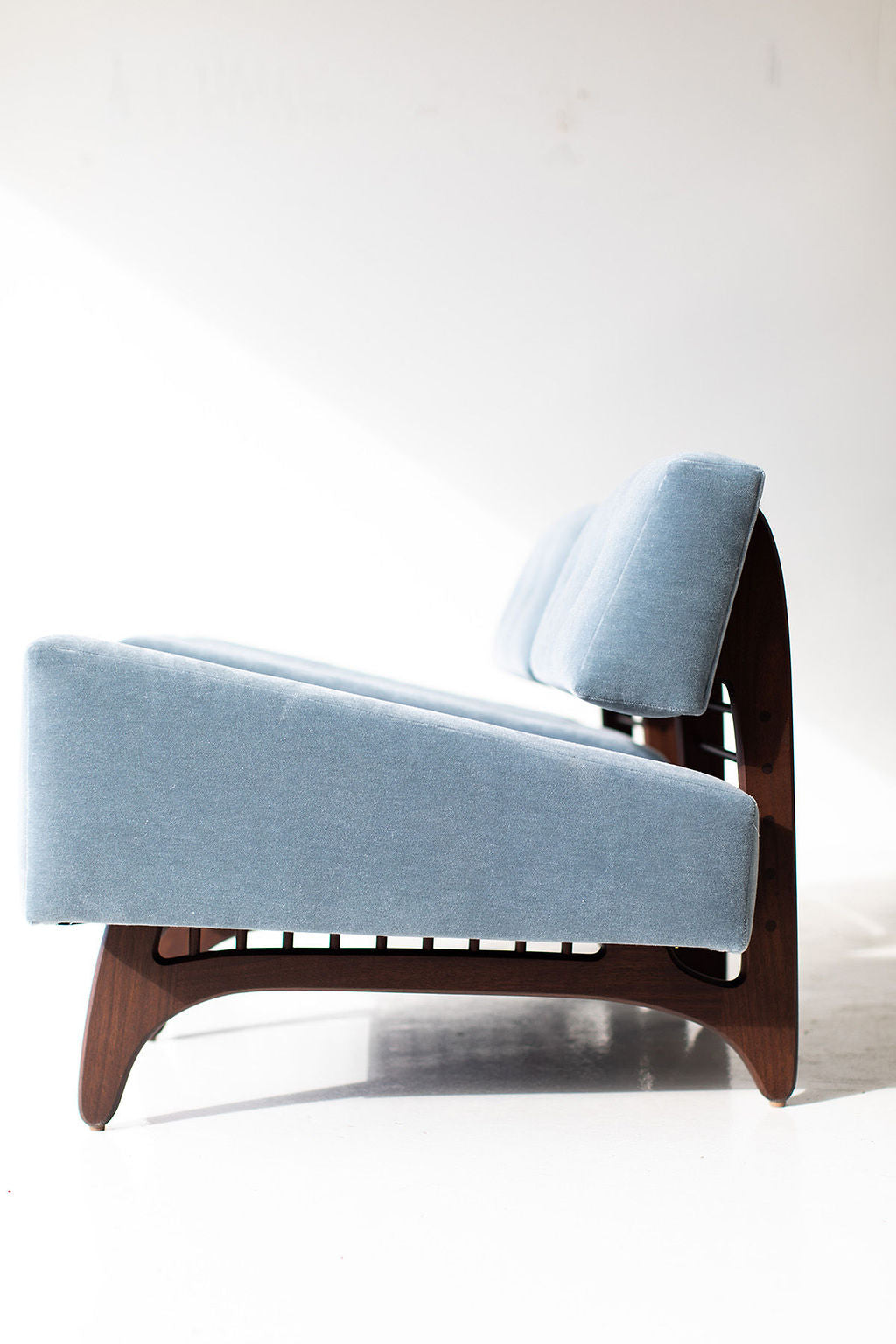 Vancouver Modern Lounge Chair in Mohair