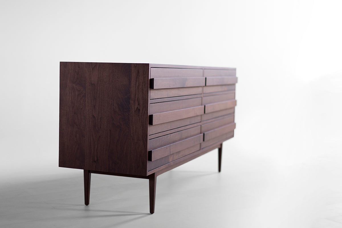 Walnut 6-Drawer Vanity - 4826