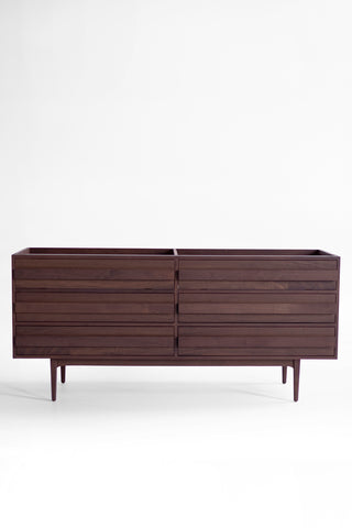 Walnut 6 Drawer Vanity, 10