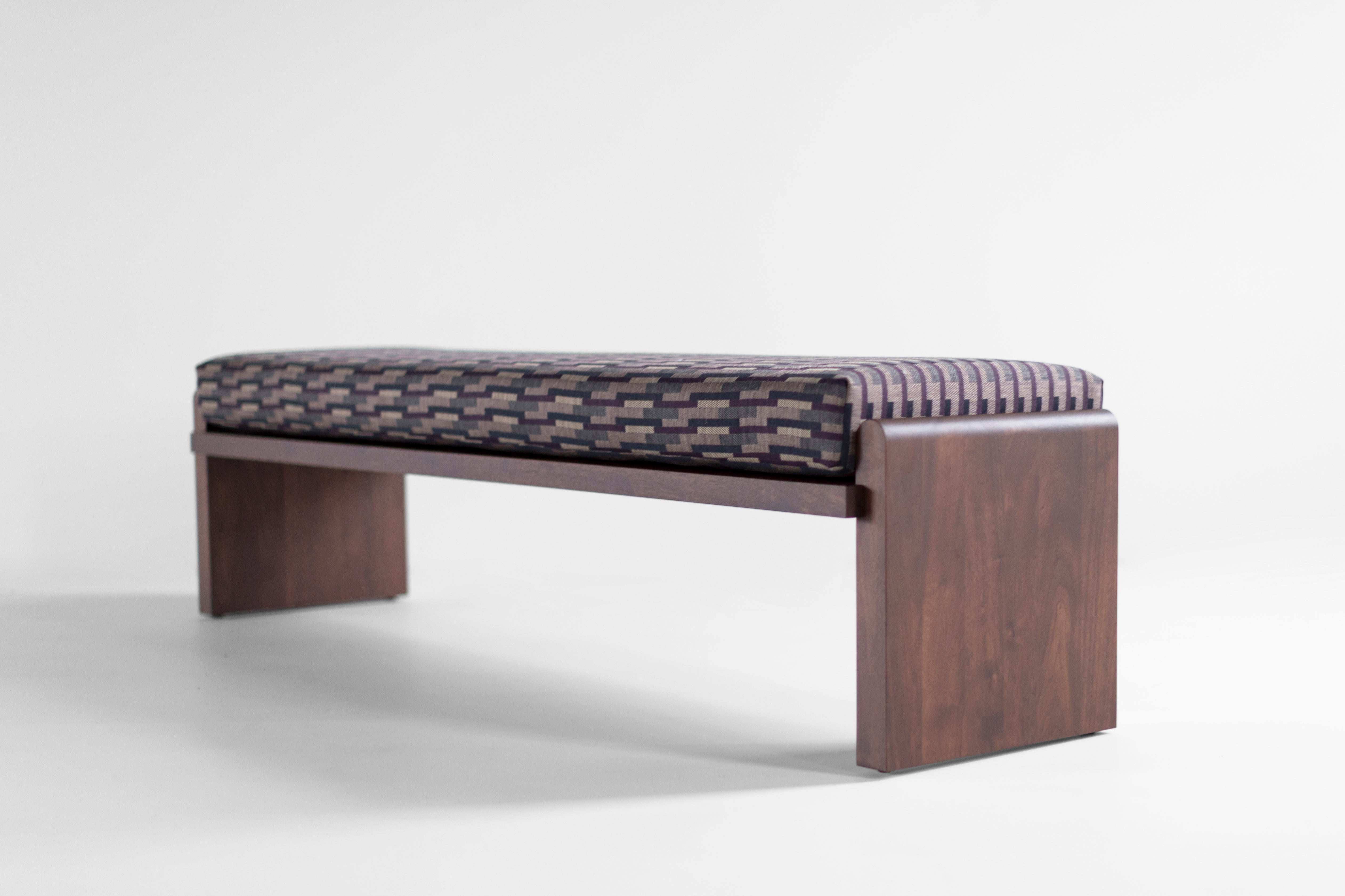 Walnut Iris Bench - 2726